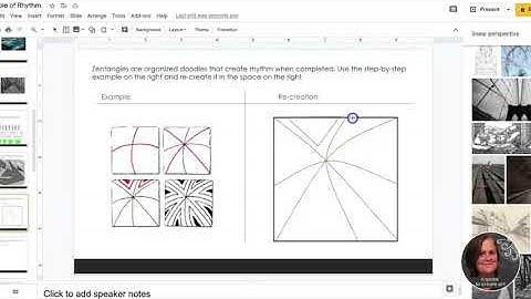 Principle of Rhythm Interactive Google Slides for Visual Art
