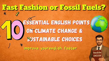 Fast Fashion or Fossil Fuels? 🌍 10 Essential English Points on Climate Change & Sustainable Choices