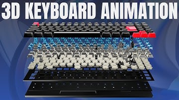 Realistic 3D Keyboard Animation | Maya Modeling + Blender Rendering