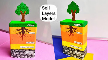 Soil Layer for school project easy | Soil Layer model making idea | Layers of Soil project idea