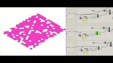 Grid structures with grasshopper in rhino   Hexagonal grid