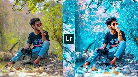Lightroom New Moody Blue Effect Photo Editing | Background Color Change Editing | Photo Editing