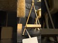 Raz 10" Antique Gold Easel Christmas Display Sign Holder 4521368