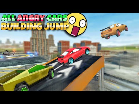 All angry cars building jump😱||Part 1||Extreme car driving simulator🔥||