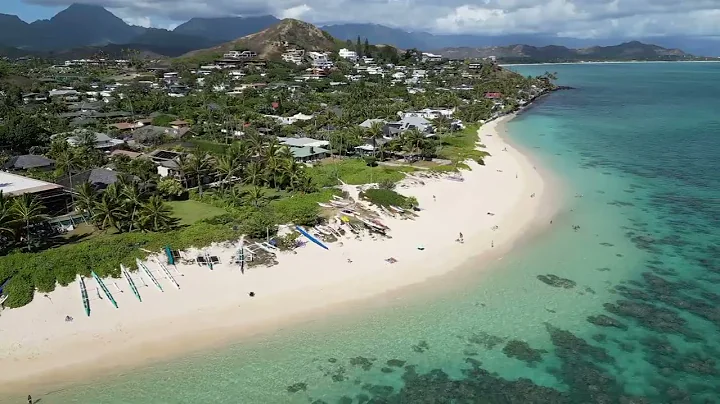 Lanikai Beach, Oahu From the Sky - 4K (DJI MINI PRO)