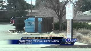 Social Security numbers found in local dumpster