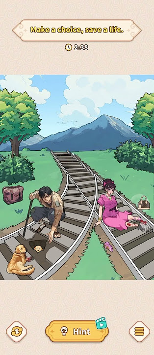 Brain Puzzle Tricky Quest - Train Dilemma - Make a choice, Save a life #games #puzzle #braingames
