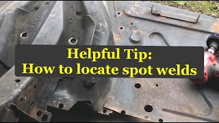 Helpful tip: How to locate spot welds