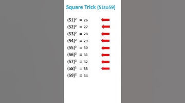 Square Trick (51 to 59).#squareroot