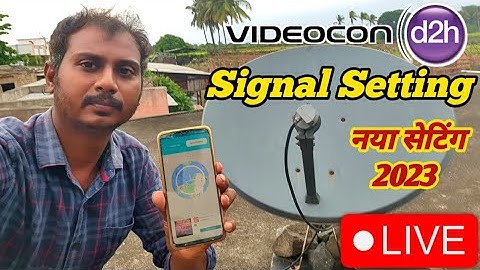 Videocon d2h signal setting | satellite finder mobile app dth antenna signal direction setup 2023