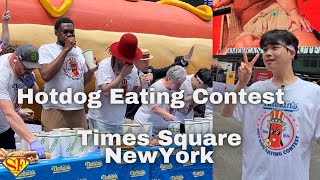 LIVE New York: HOT DOG Eating Content with Nathan's Hot Dogs & Major League Eating