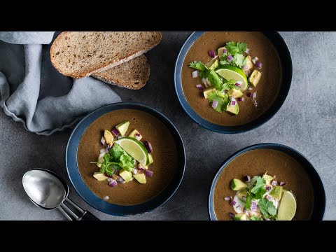 Mexican Black Bean Soup | High-Protein Plant-Based Meal