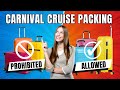 Carnival Cruise Packing Guidelines - What&#39;s Allowed VS What&#39;s NOT!