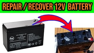 how to repair 12 volt lead acid battery