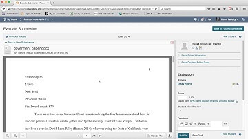 Quick Guide - Dropboxes: Grade a Dropbox Folder Assignment Using a Rubric