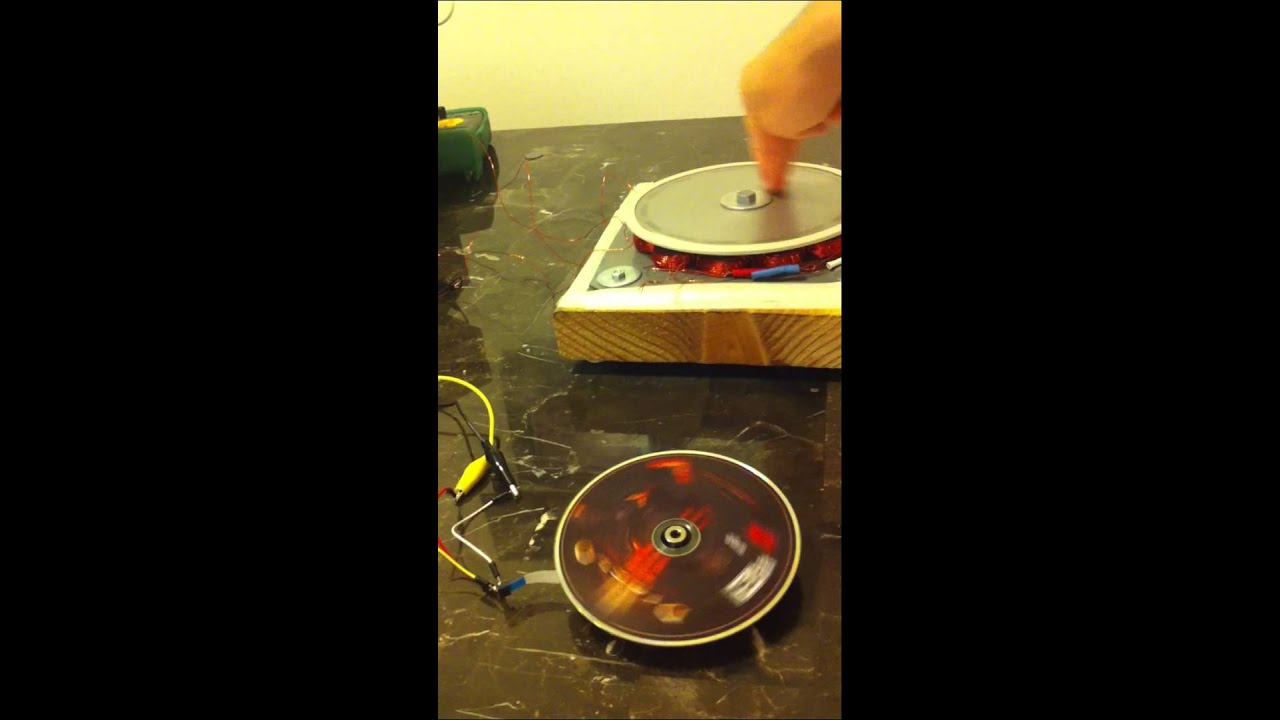 A DIY Three Phase Generator Turning a CD Drive Motor YouTube