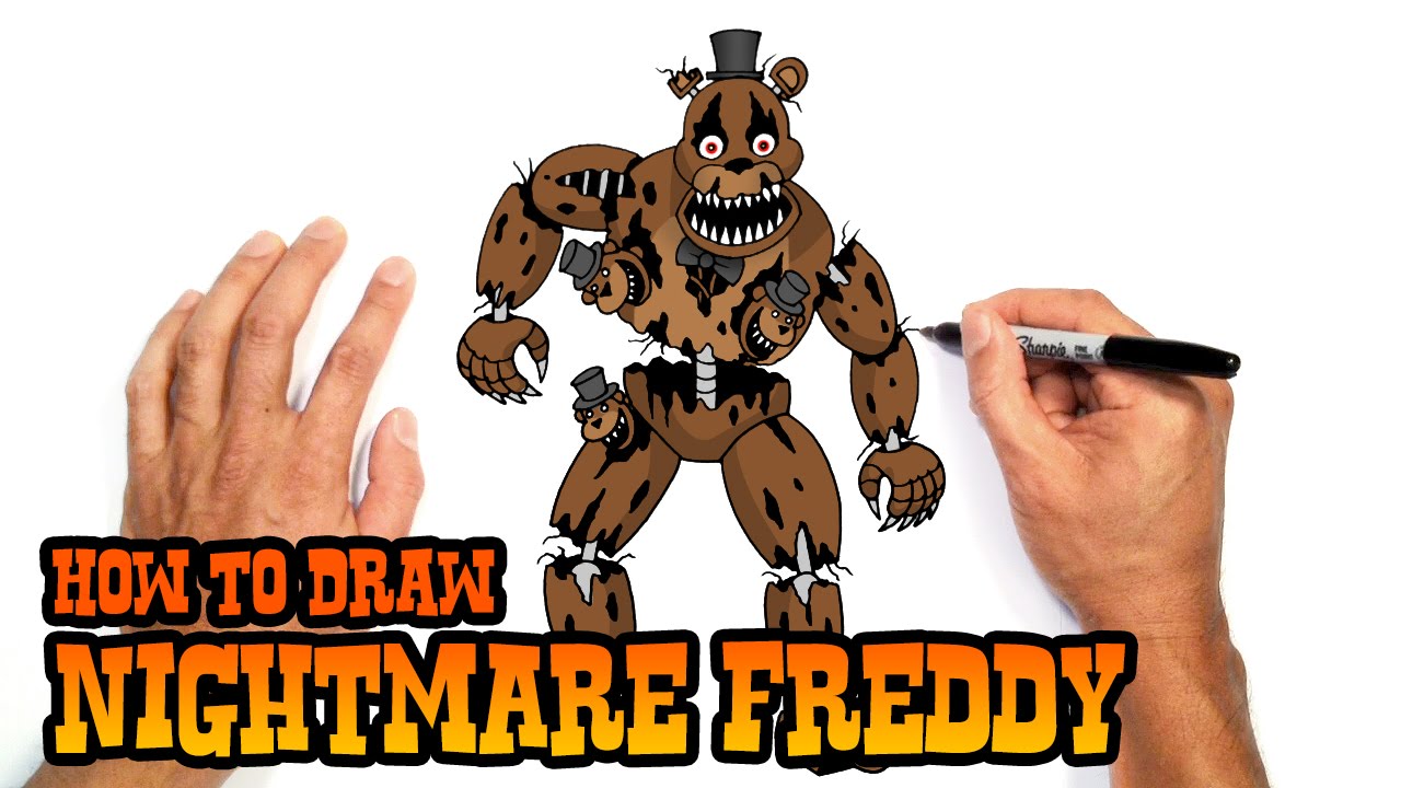 How to Draw Nightmare Freddy from Five Nights at Freddy’s