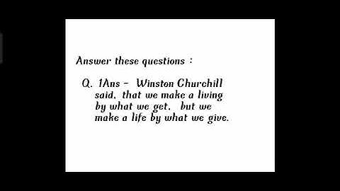 Class 4 Moral science (ch -8)Answers