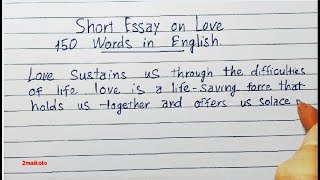 a short essay about love