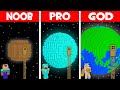 Minecraft NOOB vs PRO vs GOD: NOOB FOUND LADDER TO THE PLANET! SECRET PLANET HOUSE! (Animation)