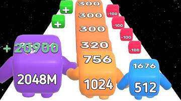 Level Up Numbers (vs) Smash Runner - Level Up Number (Satisfying ASMR Gameplay)