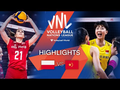 🇵🇱 POL vs. 🇨🇳 CHN - Highlights Week 3 | Women's VNL 2022