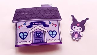 kuromi paper squishy book/DIY squishy book  kuromi ?