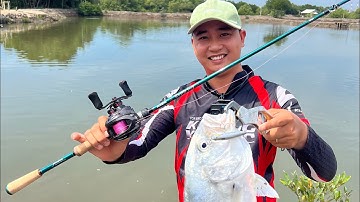 Câu lure cá GT ở hồ Hai Sự vũng tàu - điểm câu cá mú , cá GT , cá Chẽm