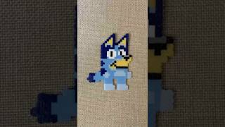 Fuse Bead ASMR. Bandit Heeler from Bluey #perlerbeads #fusebeads #hamabeads