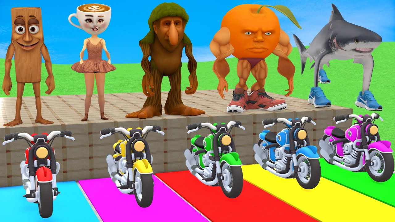 Long Slide Game with Cow Elephant Gorilla Hippopotamus Tiger 3d Animal Game Funny 3d Animals