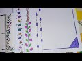 5 easy border design for project and assignment||diary decoration ideas #art #borderdesigns