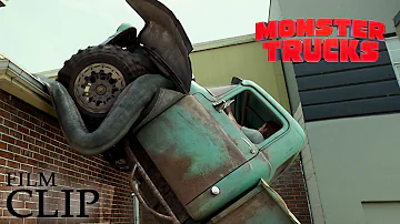 MONSTER TRUCKS | Driving on the Roof | Official Film Clip