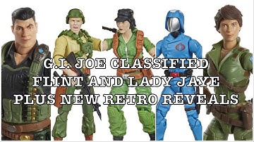 GI Joe Classified Flint and Lady Jaye, plus new Retro Collection Reveals