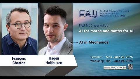 FAU MoD Workshop (24.06.25): AI in Mechanics