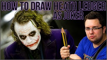 How To Draw Heath Ledger as The Joker