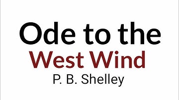 Ode to the West wind by P. B. Shelley in hindi