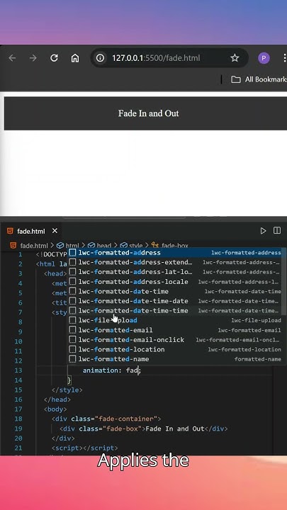 Create a Smooth Fade In and Fade Out Effect Using HTML and CSS | # ...