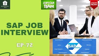 SAP JOB INTERVIEW - SAP BASIS CONSULTANT