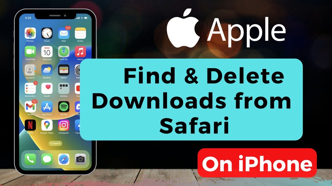 delete safari downloads iphone