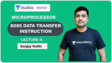 L6: 8085 Data Transfer Instruction | Microprocessor for GATE and ESE - 2020