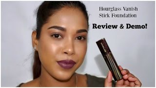 *New * | Hourglass Vanish Foundation Stick | Review & Demo |  Golden Amber |