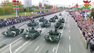 Військовий парад на честь 75-річчя Перемоги у ВОВ у Білорусі. Тільки наземна військова техніка