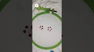 Embroidery flower art #creative#shorts#ytshorts #viralshorts#embroidery#viral#diy#art#design#flowers