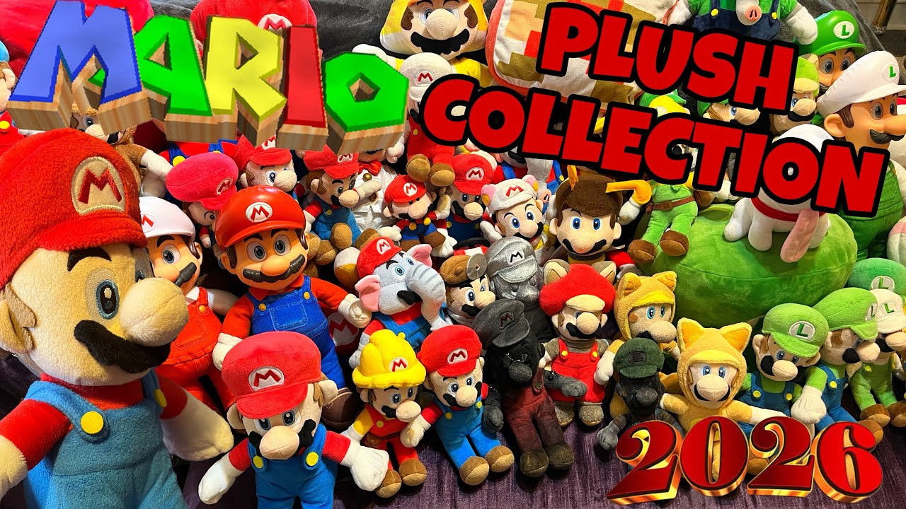 Моя коллекция плюшевых игрушек Марио 2026!