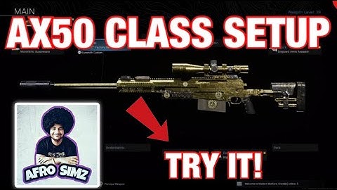 The Best SNIPER AX50 Class Setup For Warzone! (Modern Warfare Warzone)