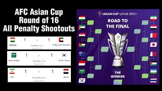 QATAR 2023 AFC Asian Cup Round of 16 ALL PENALTY SHOOTOUT!!