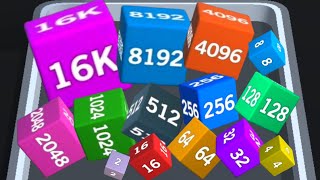 Merge Match Block 3D - ASMR Gameplay (Cubes Math, Level Up NumberBlocks Jelly Balls)
