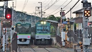 京阪 石山坂本線 700形 707-708編成 坂本比叡山口行き 600形 601-602編成 石山寺器 京阪膳所 滋賀里 20240514