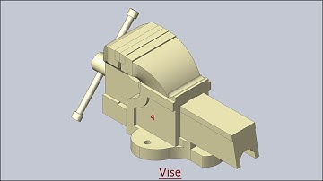 Vise (Volume-2)--Solid Edge Tutorial