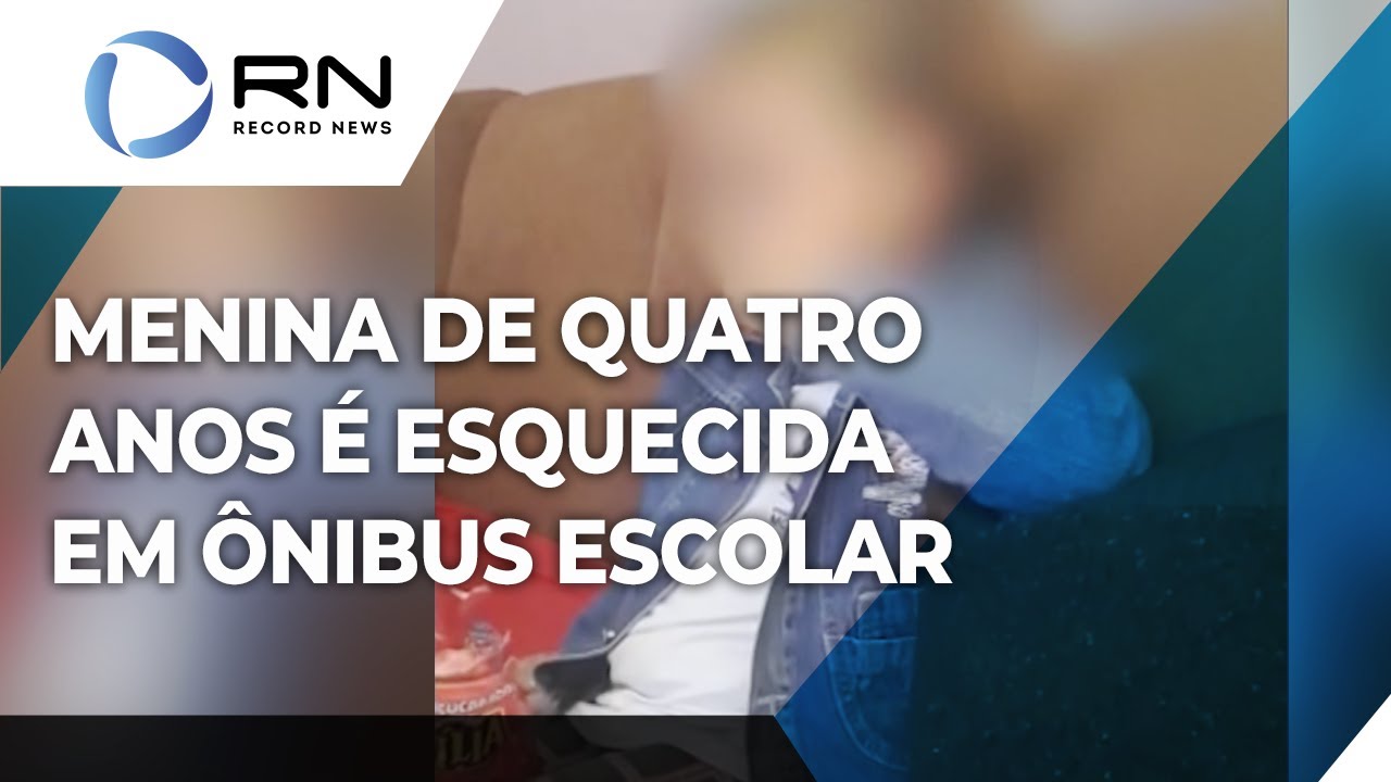 Menina de quatro anos é esquecida em ônibus escolar